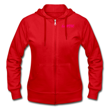Load image into Gallery viewer, Gildan Heavy Blend Women's Zip Hoodie - red