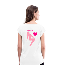Load image into Gallery viewer, Women's Roll Cuff T-Shirt - white