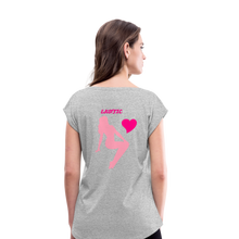 Load image into Gallery viewer, Women's Roll Cuff T-Shirt - heather gray