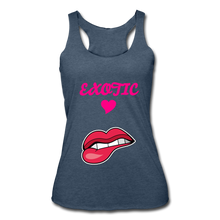 Load image into Gallery viewer, Women’s Tri-Blend Racerback Tank - heather navy