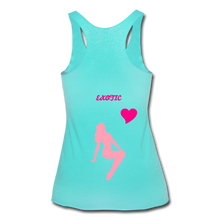 Load image into Gallery viewer, Women’s Tri-Blend Racerback Tank - turquoise