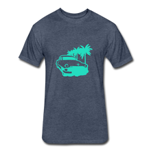 Load image into Gallery viewer, Fitted Cotton/Poly T-Shirt by Next Level - heather navy