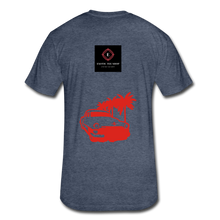 Load image into Gallery viewer, Fitted Cotton/Poly T-Shirt by Next Level - heather navy