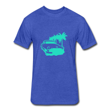 Load image into Gallery viewer, Fitted Cotton/Poly T-Shirt by Next Level - heather royal