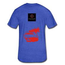 Load image into Gallery viewer, Fitted Cotton/Poly T-Shirt by Next Level - heather royal