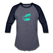 Load image into Gallery viewer, Baseball T-Shirt - heather blue/navy