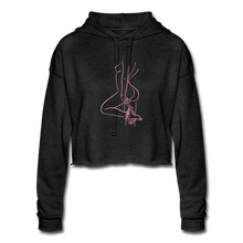 Load image into Gallery viewer, Women&#39;s Cropped Hoodie - deep heather
