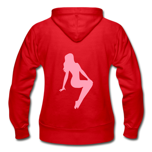 Gildan Heavy Blend Women's Zip Hoodie - red