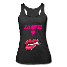 Load image into Gallery viewer, Women’s Tri-Blend Racerback Tank - heather black
