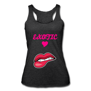 Women’s Tri-Blend Racerback Tank - heather black