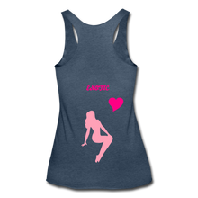 Load image into Gallery viewer, Women’s Tri-Blend Racerback Tank - heather navy
