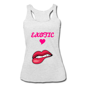 Women’s Tri-Blend Racerback Tank - heather white