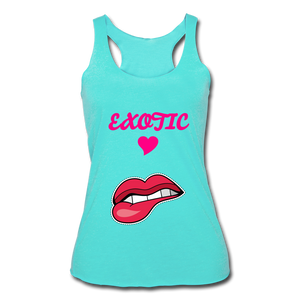 Women’s Tri-Blend Racerback Tank - turquoise