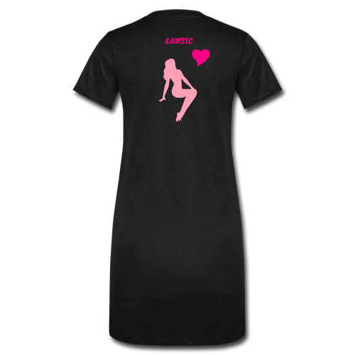 Women's T-Shirt Dress - black
