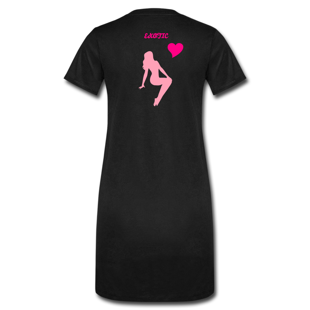 Women's T-Shirt Dress - black