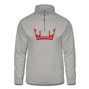 Hanes Quarter Zip Pullover - light gray