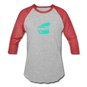 Baseball T-Shirt - heather gray/red
