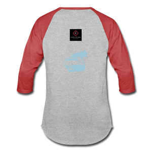 Baseball T-Shirt - heather gray/red