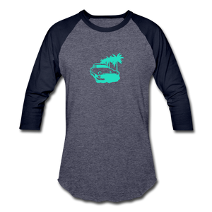 Baseball T-Shirt - heather blue/navy