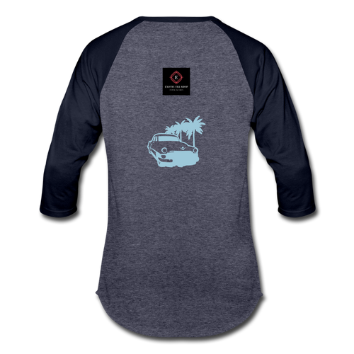 Baseball T-Shirt - heather blue/navy