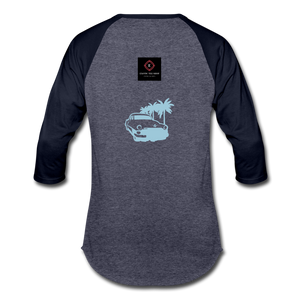 Baseball T-Shirt - heather blue/navy